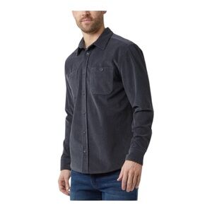 32 Degrees Men's Blue Corduroy Long Sleeve Overshirt Size: Small